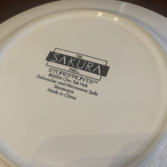 Sakura Oneida Storefront Chiu Tak Hak Dessert Plates Set - Picture 7 of 8